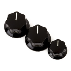 Set de boutons Jazz Bass Noirs Fender pour potards US