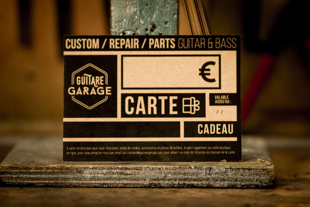 Carte Cadeau Guitare Garage (montant au choix) - Guitare Garage