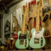 Minicaster Standard Surf Green Satin & Gold Edition