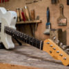 Partcaster Guitare Garage Telecaster Sonic Blue Faded Light Relic avec micros Lollar vintage et Royal T