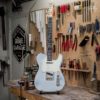 Partcaster Guitare Garage Telecaster Sonic Blue Faded Light Relic avec micros Lollar vintage et Royal T