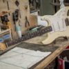 Partcaster Guitare Garage Olympic White Relic