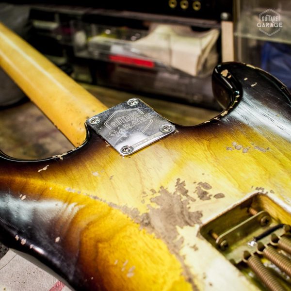 Partcaster Stratocaster Sunburst Relic Lefty by Guitare Garage