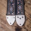 Sangle Vintage Guitare Garage Rose motif Peacock