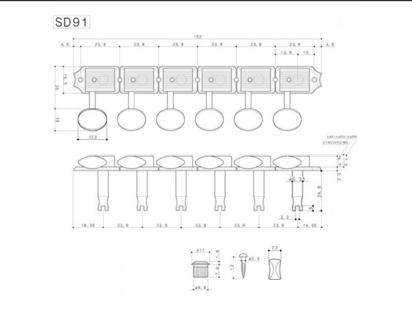 Mécaniques Gotoh SD91 6x1