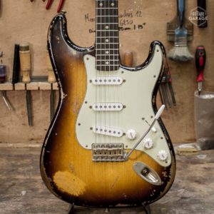 Stratocaster Sunburst 2 tons Relic Lollar Vintage Blonde