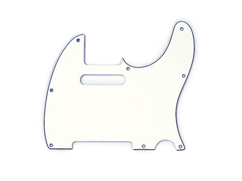 Pickguard Alnicov Pré-câblé 3 Plis SSS Crème Avec Plaque Arrière - Pour Guitare électrique