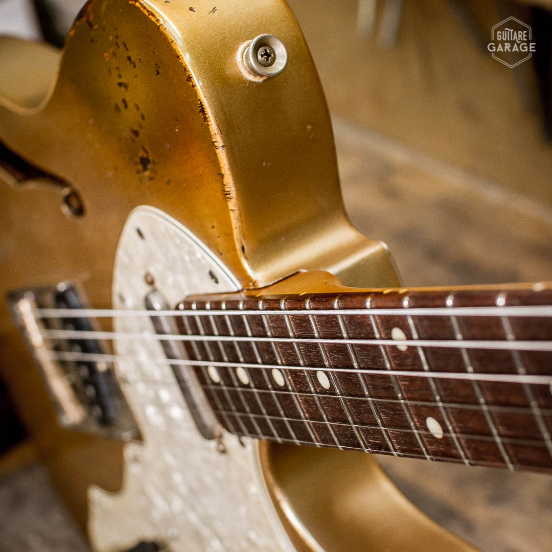 Occasion - Guitare Garage Telecaster Thinline Aged Shoreline Gold Relic -  Guitare Garage