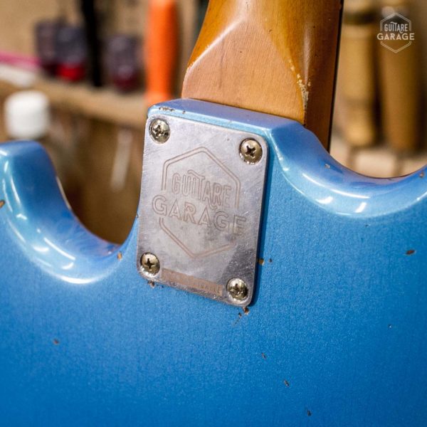 Mustang Bass Guitare Garage Pelham Blue Racing Medium Relic