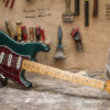 Guitare Garage Modèle S Sherwood Green Metallic Relic Hepcat 54 Tortoise Guard – Image 6
