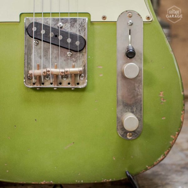 Telecaster Olive Drab Relic Lollar 52 by Guitare Garage
