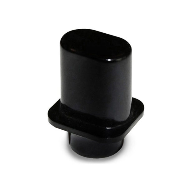 Bouton pour sélecteur Telecaster cotes US type "Top Hat" (droit) noir.