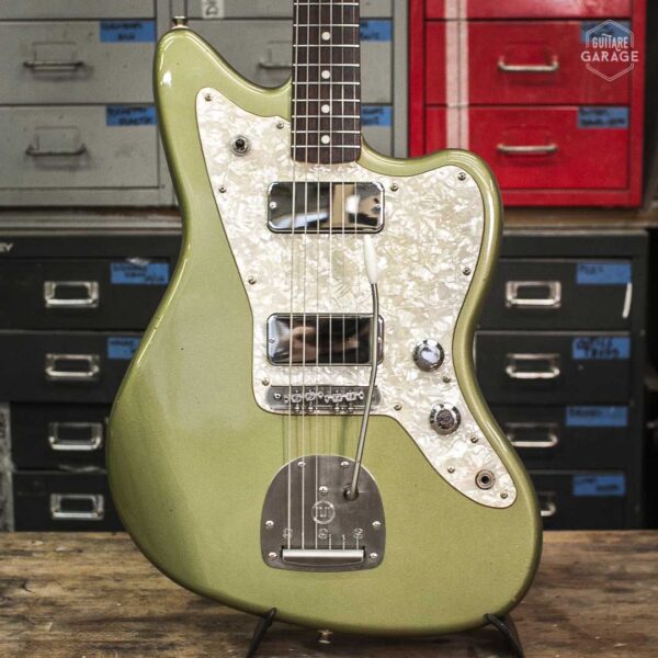 Occasion - Guitare Garage Jazzmaster Olive Drab Light Relic Matching Headstock