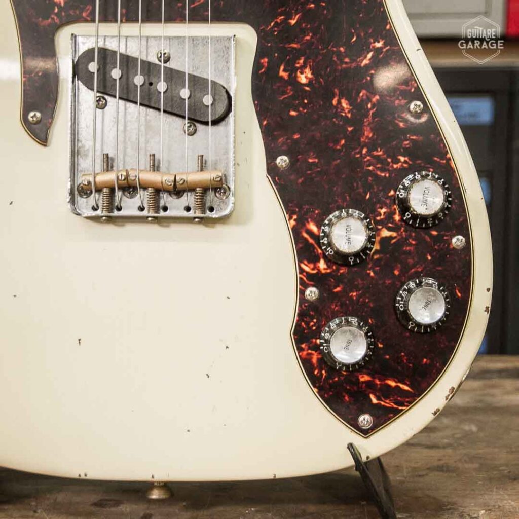 Telecaster Oympic White Relic Custom Dreamsongs CuNiFe Guitare Garage
