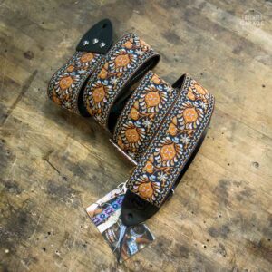 Sangle Vintage Guitare Garage Peacock Rouge