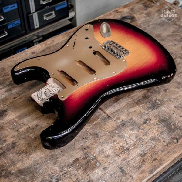 Corps Stratocaster aulne Sunburst 3 Tons Light Relic by Guitare Garage B-1-943