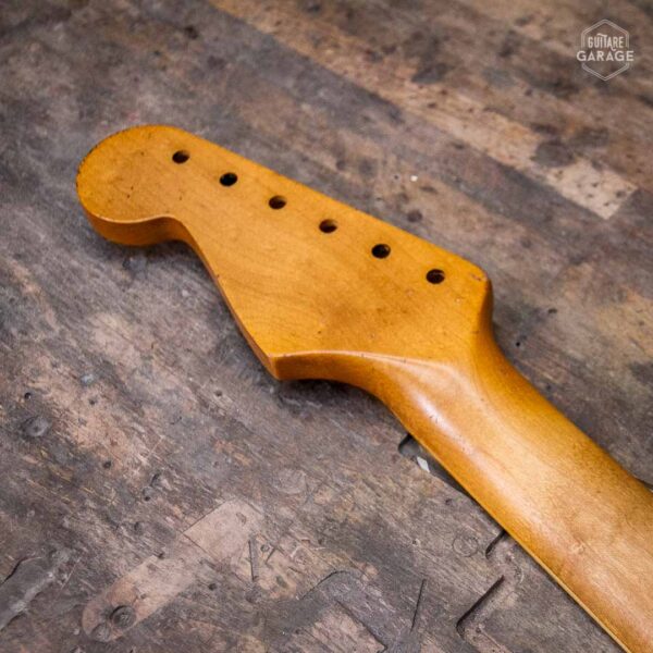 Manche Stratocaster avec Bindings Blancs Touche Palissandre 21 Frettes Radius 7.25 Vernis et Relic by Guitare Garage