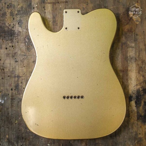 Corps Type Tele aulne Firemist Gold Light Relic by Guitare Garage