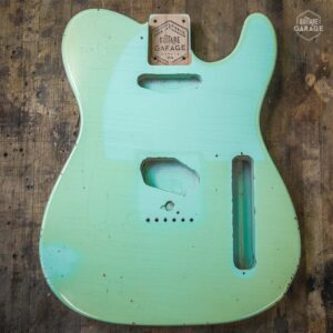 Corps Type Tele aulne Aged Surf Green Light Relic by Guitare Garage