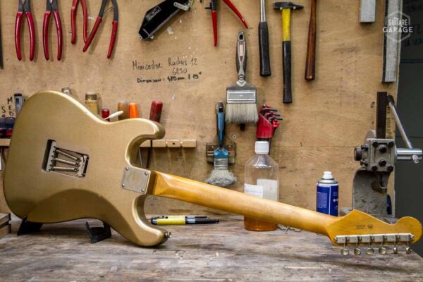 Guitare Garage Modèle S Firemist Gold Light Relic Dreamsongs Blues Special