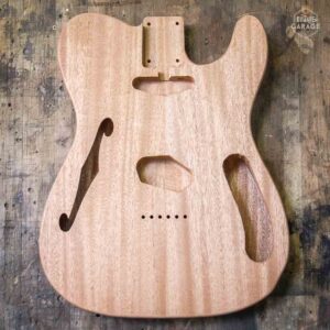 Corps Telecaster Thinline Acajou poncé prêt à vernir (vernis en option)