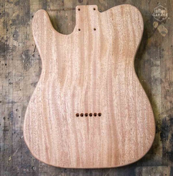 Corps Telecaster Thinline Acajou poncé prêt à vernir (vernis en option)