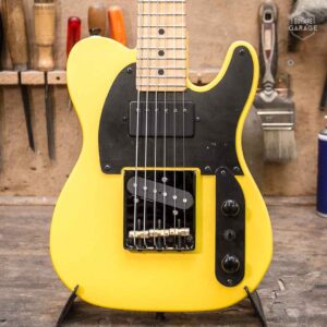 Minicaster Summer Yellow Humbucker Black Edition