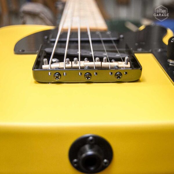 Minicaster Summer Yellow Humbucker Black Edition