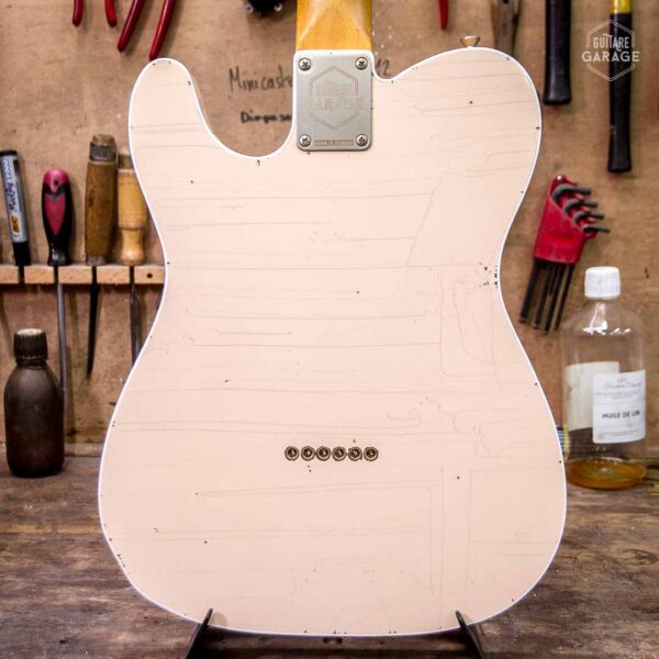 Guitare Garage Modèle T Bindings Faded Shell Pink Relic Lollar 52