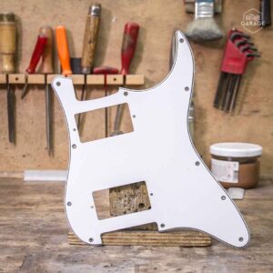 Pickguard Stratocaster HH Blanc 3 Plis