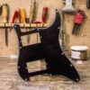 Pickguard Stratocaster HH Noir 3 Plis