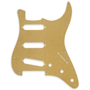 Pickguard Fender pour Stratocaster Aluminium Gold Anodized