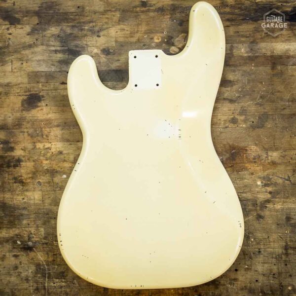 Corps Type PB aulne Aged Olympic White Relic by Guitare Garage