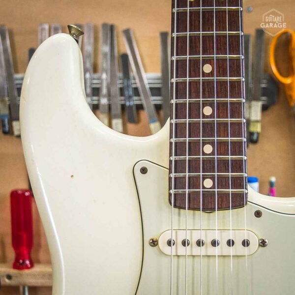 Occasion - Fender Custom Shop Strat 63 Olympic White Relic