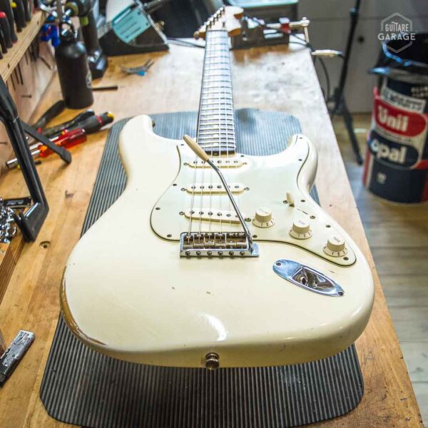 Occasion - Fender Custom Shop Strat 63 Olympic White Relic