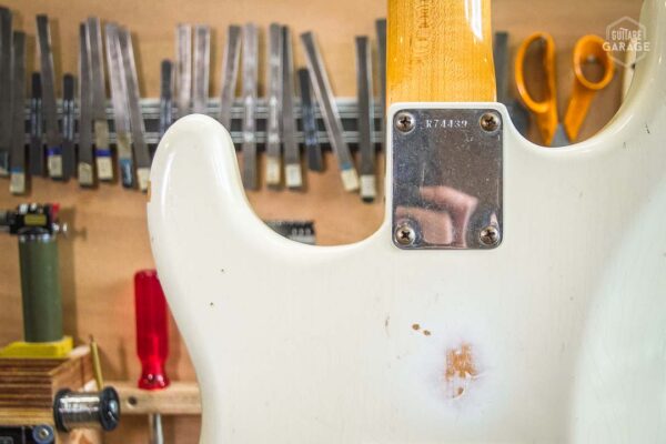 Occasion - Fender Custom Shop Strat 63 Olympic White Relic