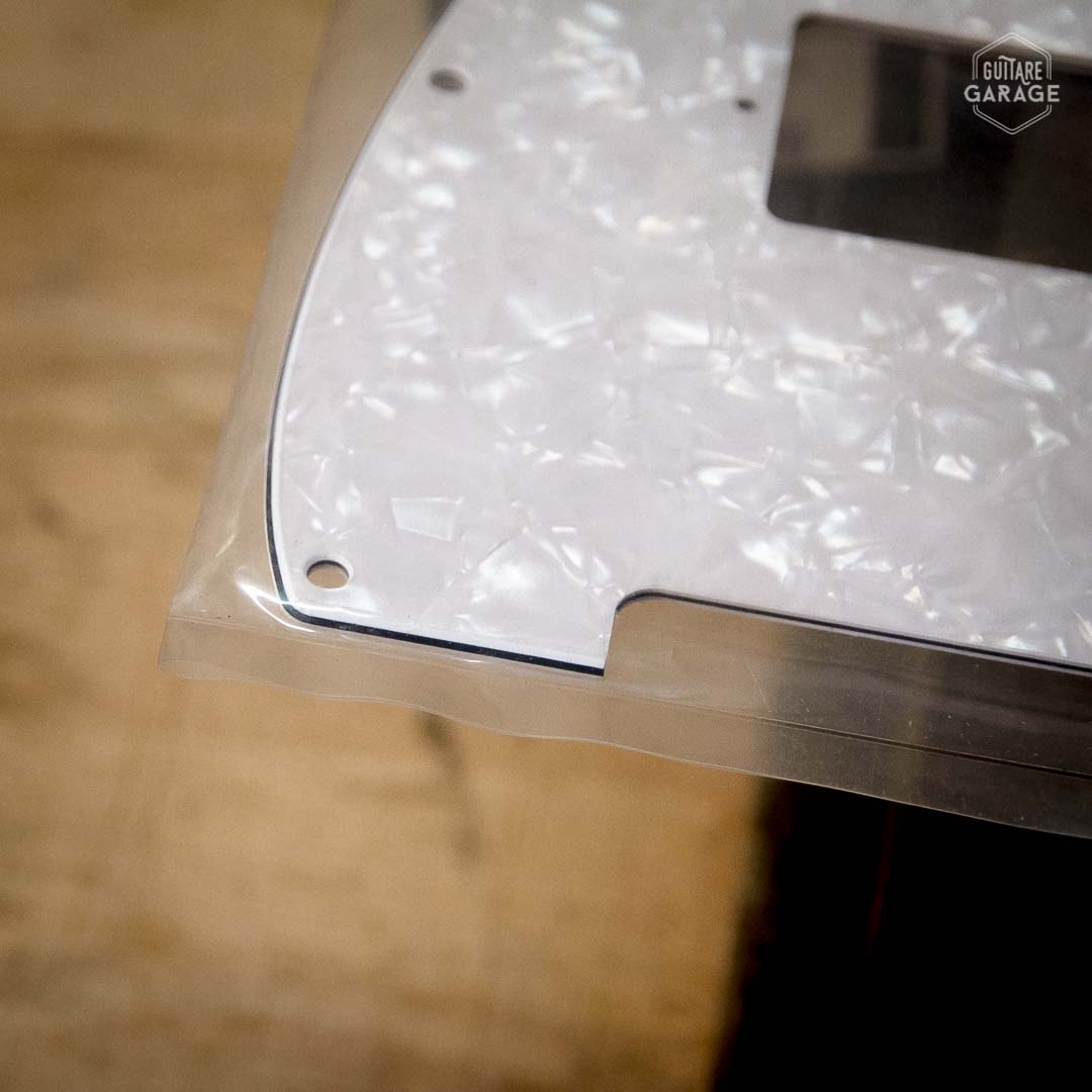 Pickguard Allparts Telecaster Humbucker White Pearloid