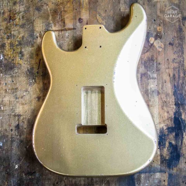 Corps Stratocaster aulne Gold Mist Light Relic by Guitare Garage