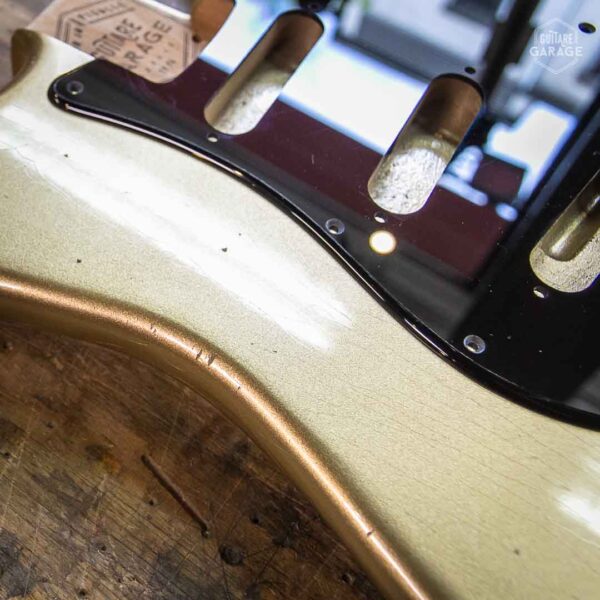 Corps Stratocaster aulne Gold Mist Light Relic by Guitare Garage
