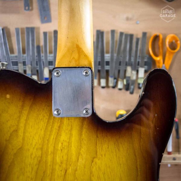 Guitare Garage Modèle T Gaucher Swamp Ash Sunburst 2 Tons Relic Hepcat Broadcaster