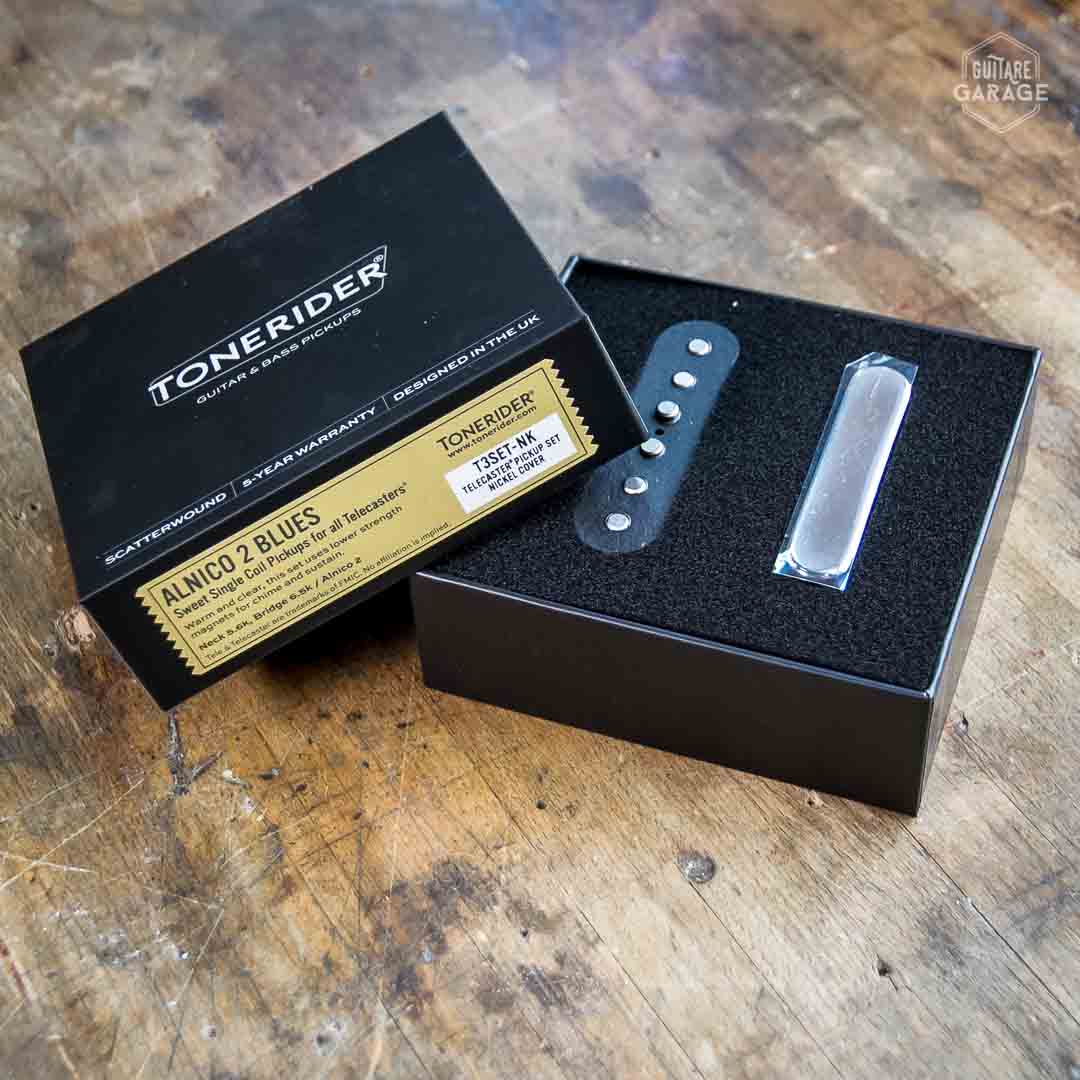 Set de Micros Tonerider Telecaster Alnico 2 Blues Nickel