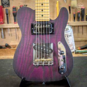 Minicaster Frêne Purple Burst Huilée HB No Guard