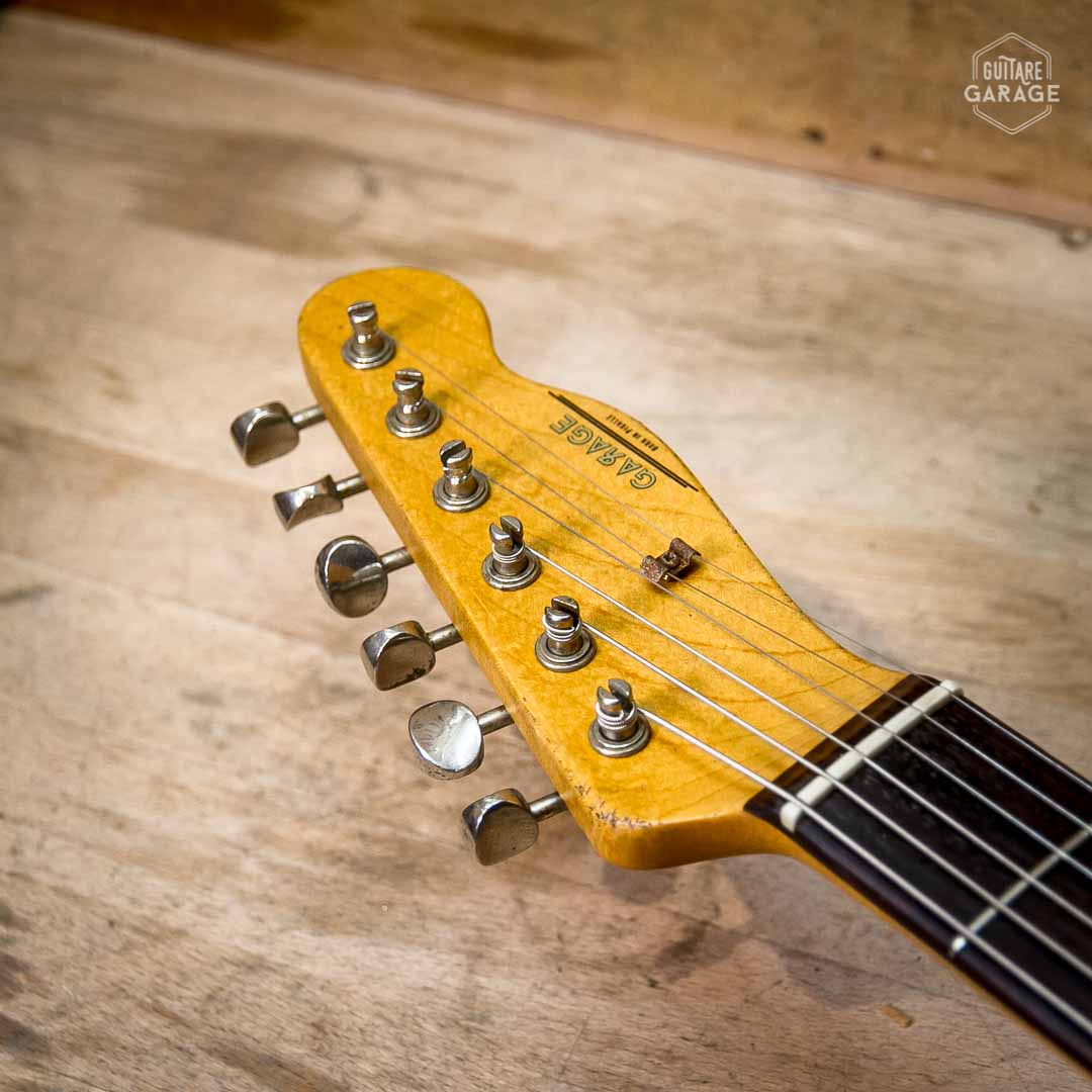 Guitare Garage Modèle T Sunburst 2 Tons Relic Bindings Blancs Micros Lollar Special T