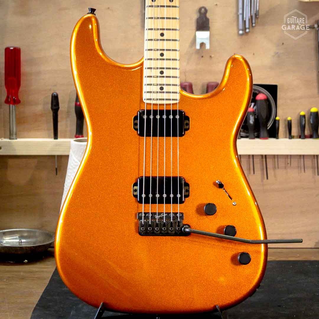 Guitare Garage Modèle S Candy Tangerine Black Series - Stock B