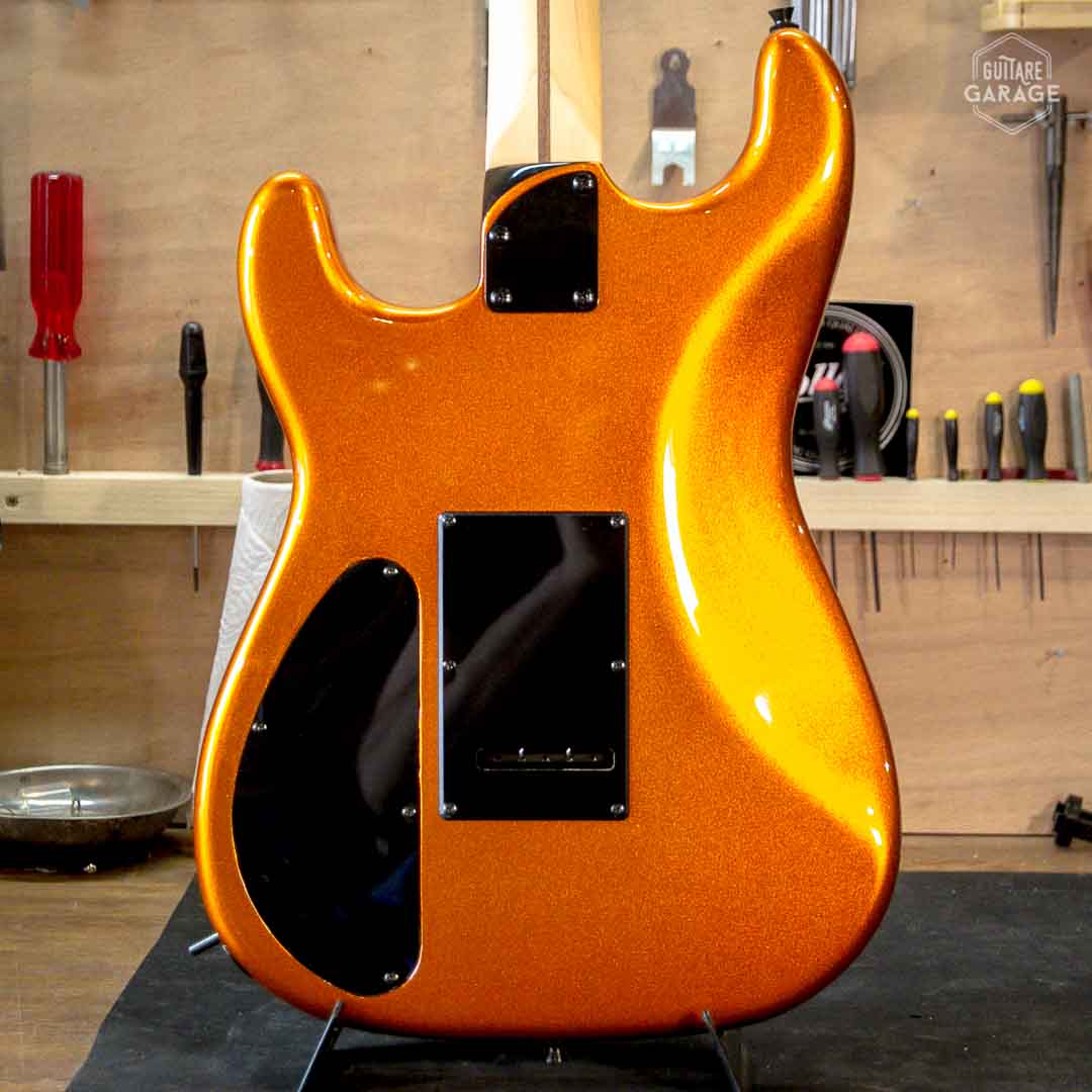Guitare Garage Modèle S Candy Tangerine Black Series - Stock B