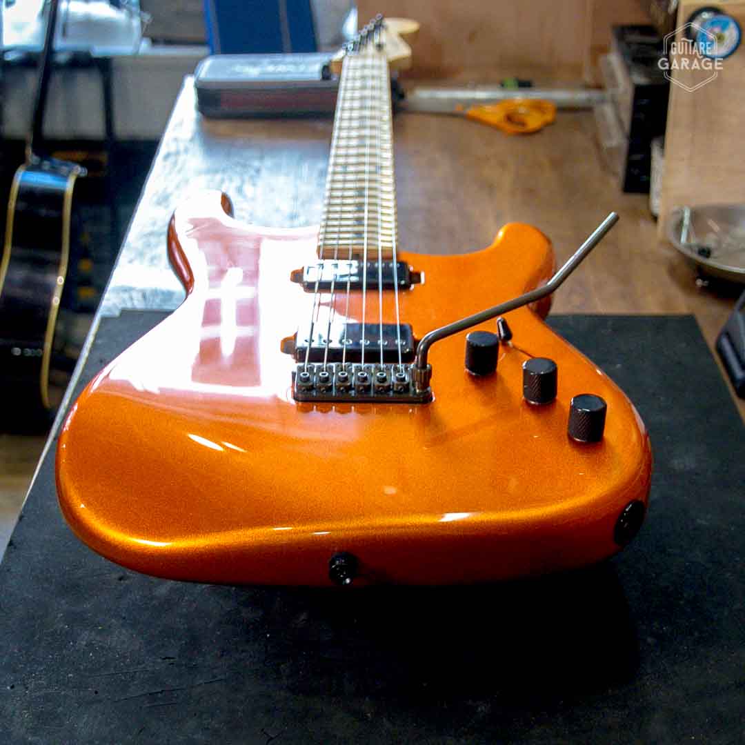 Guitare Garage Modèle S Candy Tangerine Black Series - Stock B