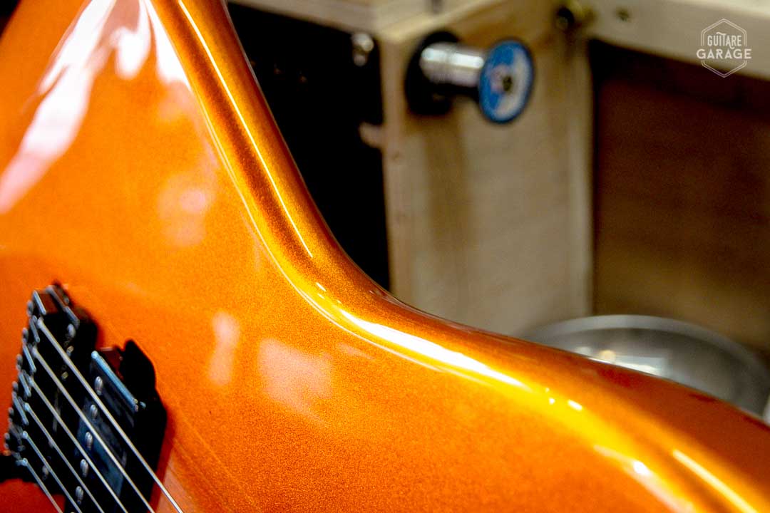Guitare Garage Modèle S Candy Tangerine Black Series - Stock B