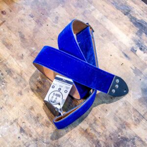 Sangle Vintage Guitare Garage Blue Velvet