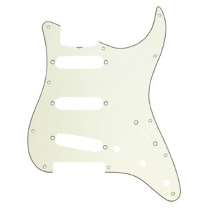 PICKGUARD FENDER® 60'S VINTAGE STYLE POUR STRATOCASTER SSS 11 TROUS MINT GREEN 3 PLIS
