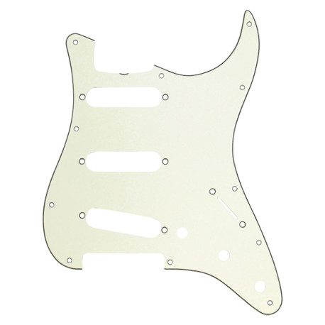 PICKGUARD FENDER® 60'S VINTAGE STYLE POUR STRATOCASTER SSS 11 TROUS MINT GREEN 3 PLIS